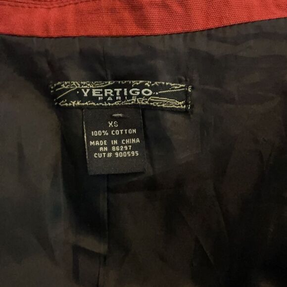 VERTIGO PARIS XSMALL 100% cotton TRENCH COAT - Picture 8 of 8